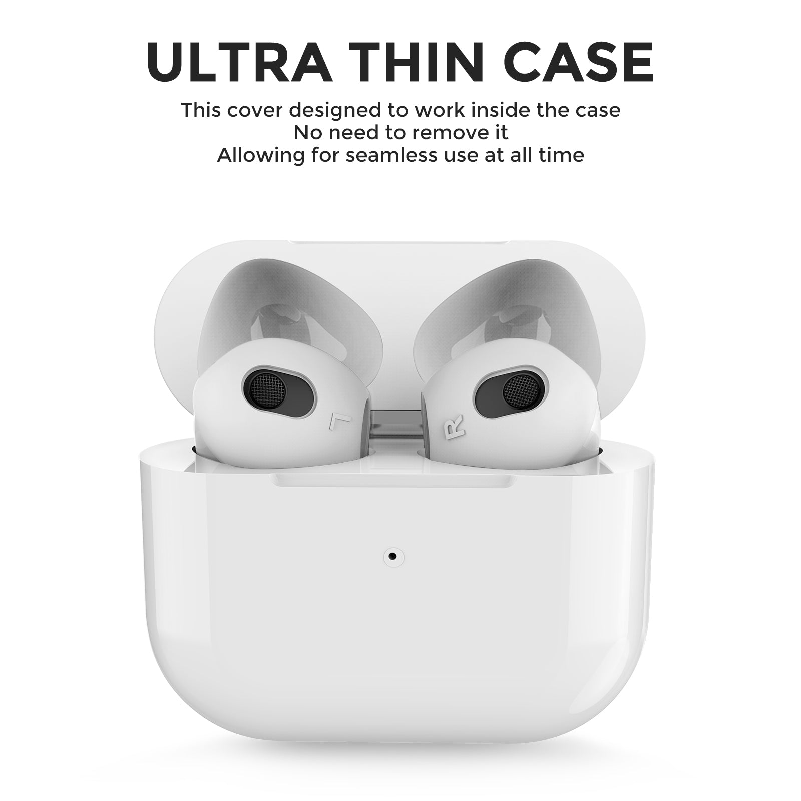 AHASTYLE PT76-3 Silicone Ear Cover for Apple AirPods 3 Slim Ear Hooks 3 Pairs Ultra-Thin Ear Tips AHASTYLE PT76-3 Silicone Ear Cover for Apple AirPods 3 Slim Ear Hooks 3 Pairs Ultra-Thin Ear Tips